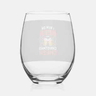 Weihnachtsbier Freuden Festtags Trinken Weinglas Ohne Stiel