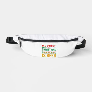 Weihnachtsbier Lustiges Weihnachtsgetränkedesign Bauchtasche