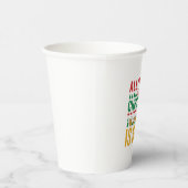 Weihnachtsbier Lustiges Weihnachtsgetränkedesign Pappbecher (Rechts)
