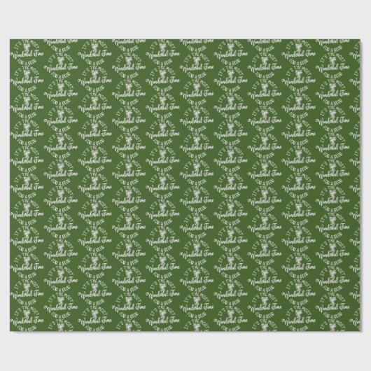 Weihnachtsbier-Party Santa Geschenkpapier (Flach)