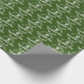 Weihnachtsbier-Party Santa Geschenkpapier (Ecke)