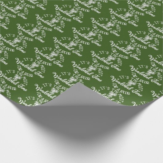 Weihnachtsbier-Party Santa Geschenkpapier (Ecke)