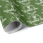 Weihnachtsbier-Party Santa Geschenkpapier (Rolleneckpunkt)