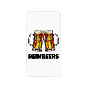 Weihnachtsbier Reinbeers Adressaufkleber