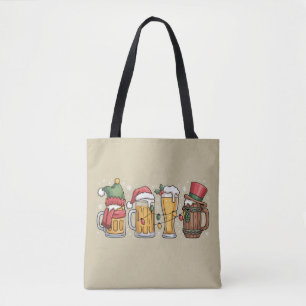Weihnachtsbier-Trinker-Geschenk-Party-Geist Tasche