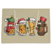 Weihnachtsbiere Trinken Lover Geschenk Party Geist Große Geschenktüte (Vorderseite)