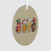 Weihnachtsbiere Trinken Lover Geschenk Party Geist Ornament (Vorderseite)