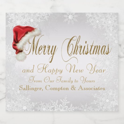 Weihnachtsbiermarken Bierflaschenetikett (Einzelnes Label)