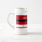 Weihnachtsbierstein Santa Clasus mit Geschenken Bierglas (Links)