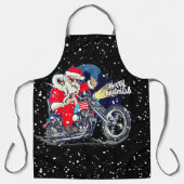 Weihnachtsbiker Schürze (Vorderseite)