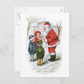 Weihnachtsbild Feiertagspostkarte (Vorne/Hinten)