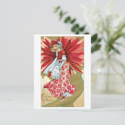 Weihnachtsbild Feiertagspostkarte (Stehend Vorderseite)