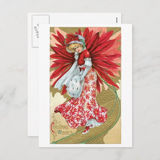 Weihnachtsbild Feiertagspostkarte (Vorne/Hinten)