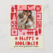 Weihnachtsbild für Feiertage Postkarte (Vorderseite)