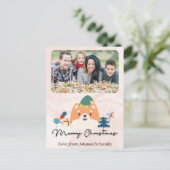 Weihnachtsbild für Feiertage Postkarte (Stehend Vorderseite)