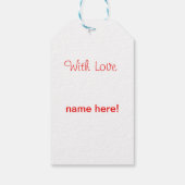 Weihnachtsbild Geschenkanhänger (Rückseite)