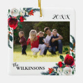 Weihnachtsbild Keramikornament (Vorderseite)