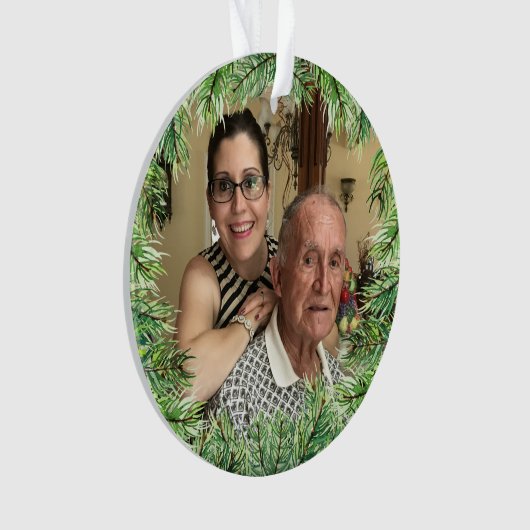 Weihnachtsbild Ornament (Vorderseite)