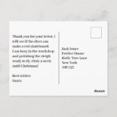 Weihnachtsbild Postkarte (Rückseite)