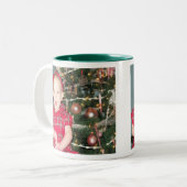 Weihnachtsbild-Tasse Zweifarbige Tasse (Vorderseite Links)