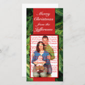 Weihnachtsbild-Vorlage Feiertagskarte (Vorne/Hinten)