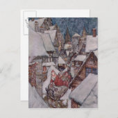 Weihnachtsbilder Feiertagspostkarte (Vorne/Hinten)