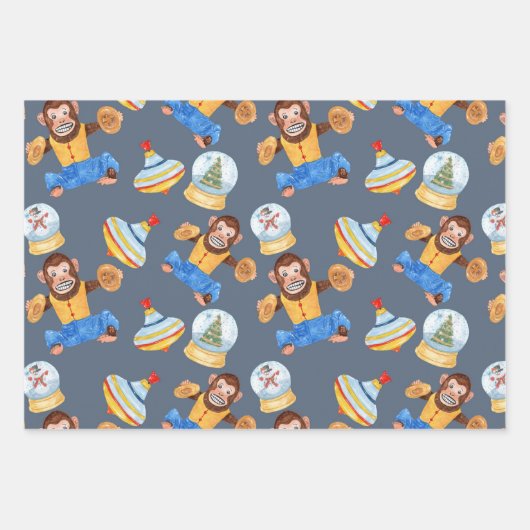 Weihnachtsbilder - Papierblätter Geschenkpapier Set (Vorderseite 2)