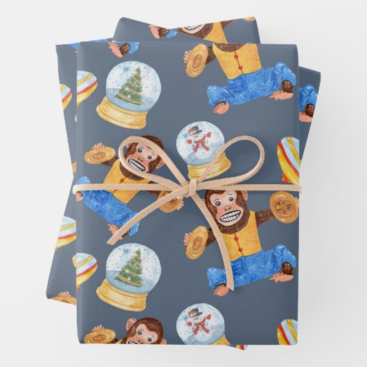 Weihnachtsbilder - Papierblätter Geschenkpapier Set (Beispiel)