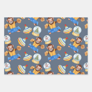 Weihnachtsbilder - Papierblätter Geschenkpapier Set