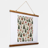 Weihnachtsbilder Wandteppich Mit Holzrahmen (Gewinkelt)