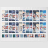 Weihnachtsbilderei Dekoupage Lesezeichen Craft Seidenpapier (Vorderseite)