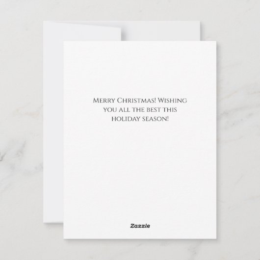 Weihnachtsbildern Feiertagskarte (Rückseite)