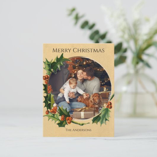 Weihnachtsbildern Feiertagspostkarte (Stehend Vorderseite)