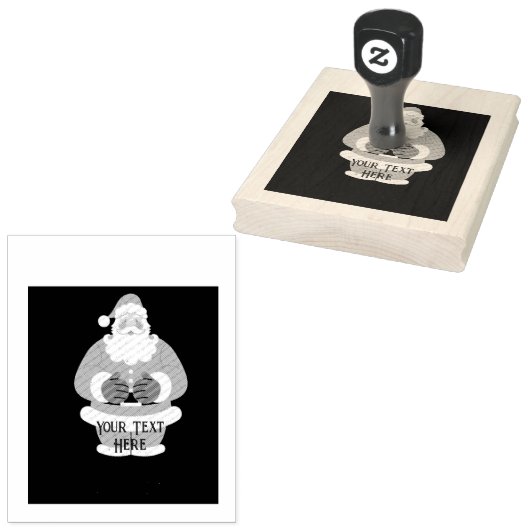 Weihnachtsbildtext Holzkunstkautschuk-Briefmarke Gummistempel (Stempel)