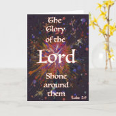 Weihnachtsbionzept Christlicher Abstrakter Star Karte (Gelbe Blume)