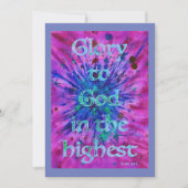 Weihnachtsbionzept Feiertagskarte (Vorderseite)