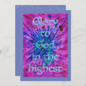 Weihnachtsbionzept Feiertagskarte (Vorne/Hinten)