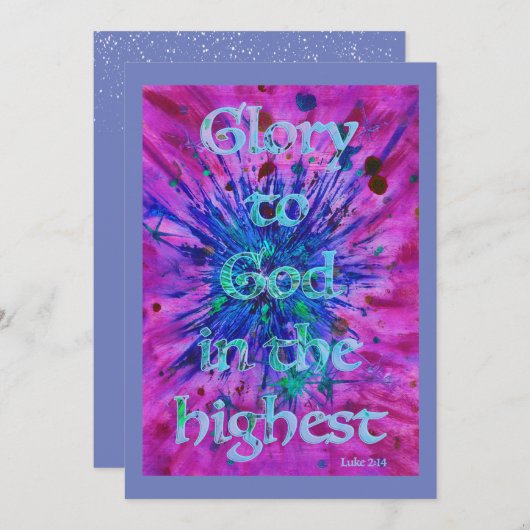 Weihnachtsbionzept Feiertagskarte (Vorne/Hinten)