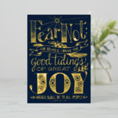 Weihnachtsbionzept | Foto Foil Holiday Card Folieneinladung (Stehend vorne)