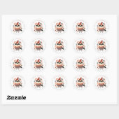 Weihnachtsbird-Round-Stickers Runder Aufkleber (Blatt)
