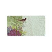 Weihnachtsbird-Rücksendeadressen-Aufkleber - Adressaufkleber (Vorne)