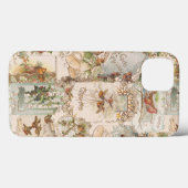 Weihnachtsbird und Blume Ephemera Case-Mate iPhone Hülle (Rückseite (Horizontal))