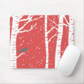 Weihnachtsbirken-Bäume Mousepad (Mit Mouse)