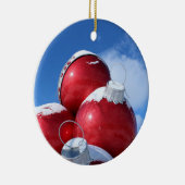 Weihnachtsbirnen-Fotodekoration Keramikornament (Rechts)