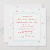 Weihnachtsbirnen-Kinderwagen-Duschen-Einladung Einladung (Rückseite)