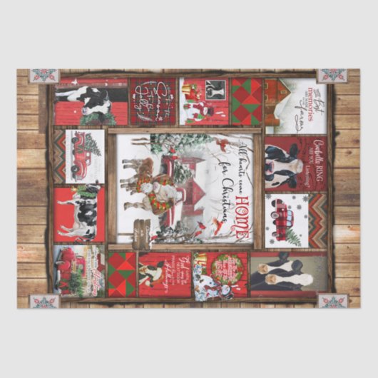 Weihnachtsblanket, Allerheim kommt Zuhause Funny C Seidenpapier (Vorderseite)