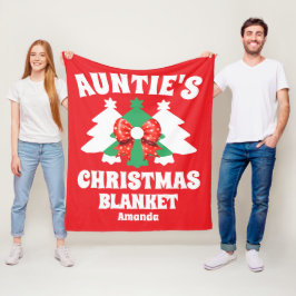 Weihnachtsblanket der personalisierten Tante Fleecedecke