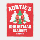Weihnachtsblanket der personalisierten Tante Fleecedecke (Vorderseite)