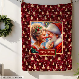 Weihnachtsblanket Geschenk Gemütlicher Vintager We Fleecedecke