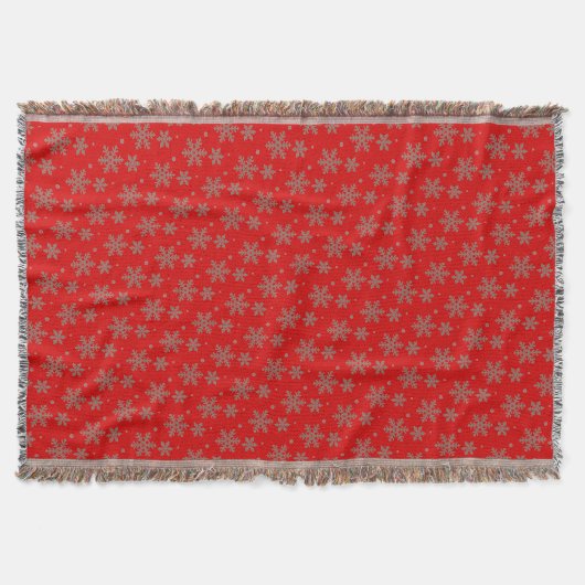 Weihnachtsblanket Holiday Snowflake Donnerschlag D Decke (Vorderseite)